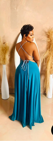 Vacation me dress (teal)