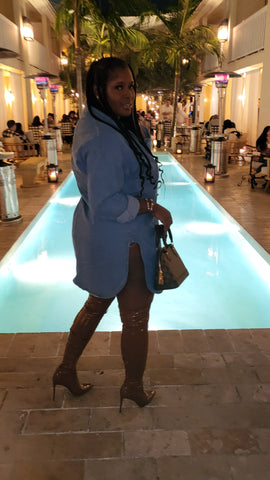 Denim dress