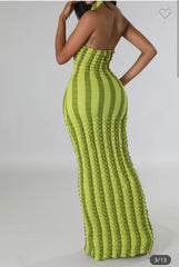 Popcorn dress (Olive)