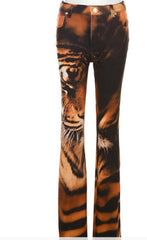 Tiger printed pants