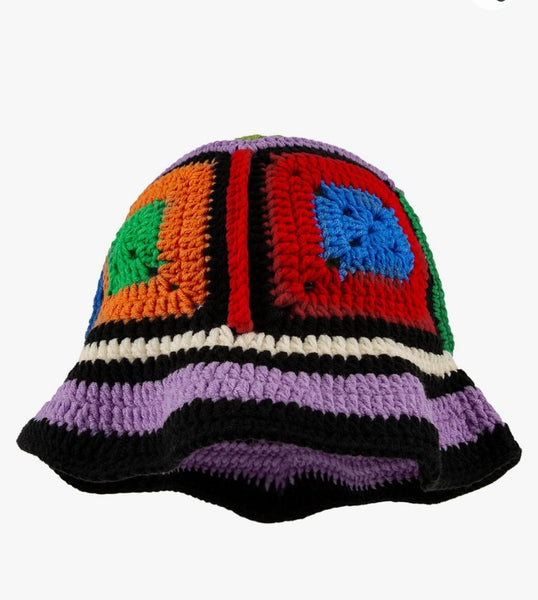 Knitted multi color hat!