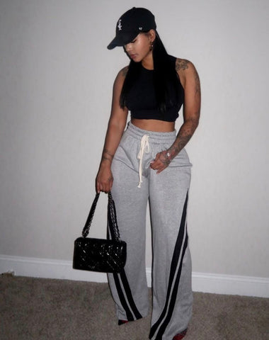 Grey and black jogger