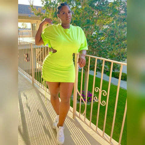 Neon T-shirt Dress